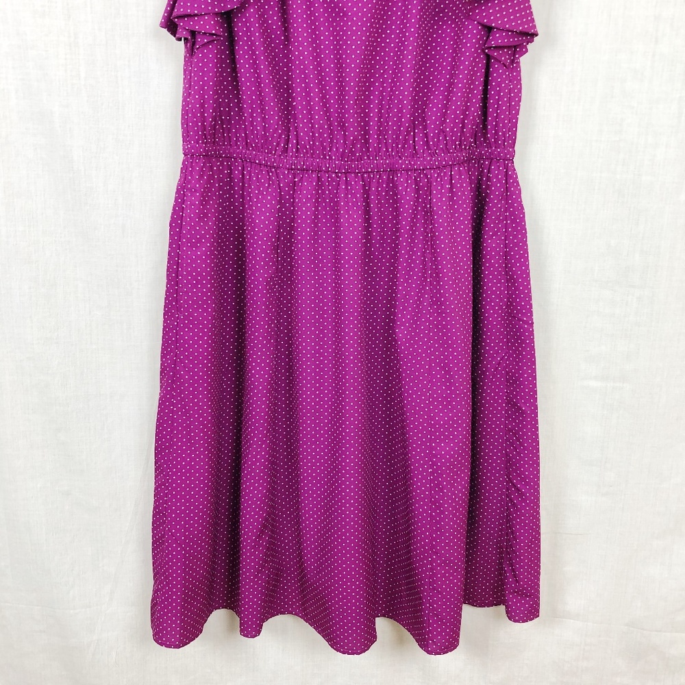 Eshakti Custom Flutter Sleeve Dot Crepe Dress16-18 - image 4